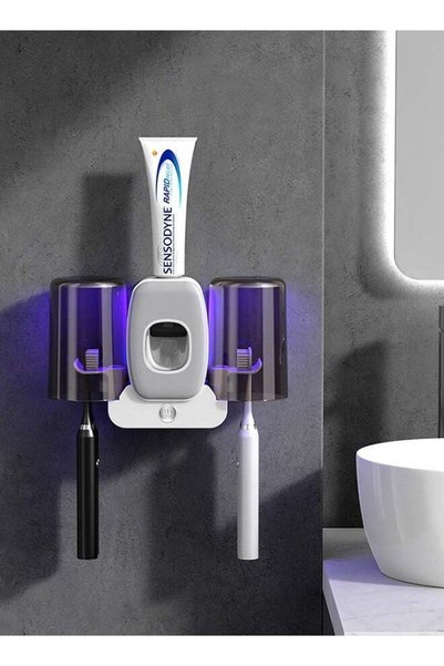 Generic UV Toothbrush Sterilizer ， Wall Mounted Toothbrush Holder, Toothbrush...