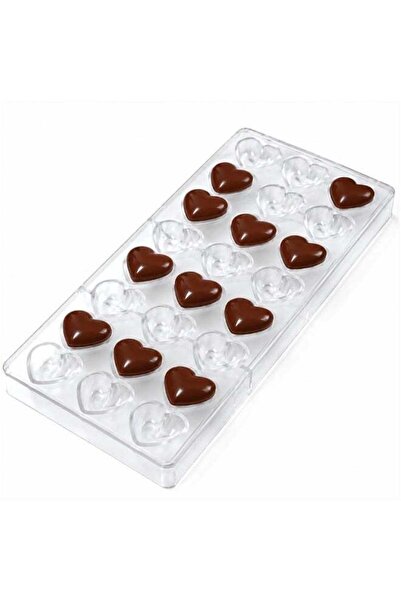 Generic BERAM Heart Shape Chocolate Mold, Food Grade Clear Plastic Candy & Ch...