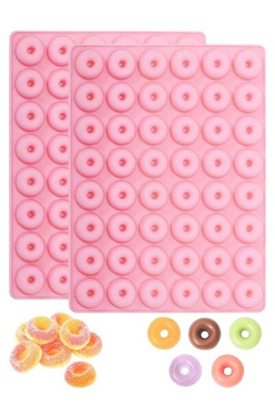 Generic 2 PCS Mini Donut Silicone Mold, 48 Cavities Donut Molds For Chocolate...