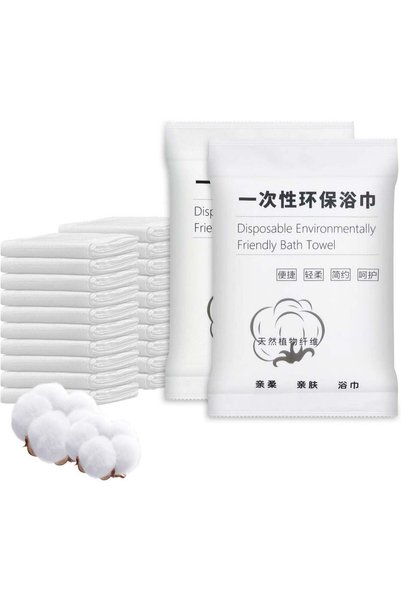 Generic 8Pcs Disposable Bath Towels, Each Pack Has Travel Bath Towels Disposa...