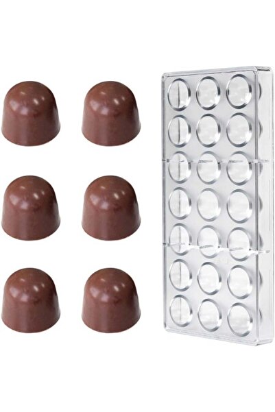Generic Polycarbonate Chocolate Mold, 21-Cavity Bullet Shape for Bonbons and ...
