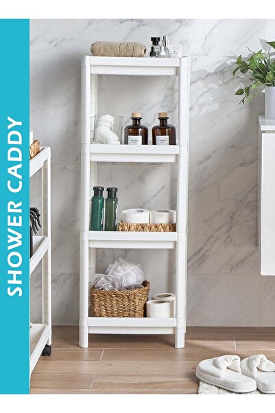 Generic 4 Layer Corner Shower Caddy Shelves Plastic Shelf For Kitchen Grocery...