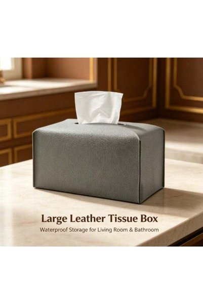 Generic Leather Tissue Box Cover Home Decorations for Living Room, Bedroom an...