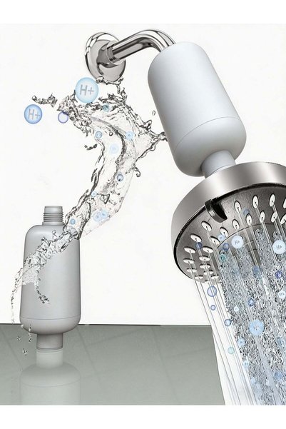 Generic Hydrogen-Rich Shower Filter for Bathroom, Hard Water Filter,Removes C...