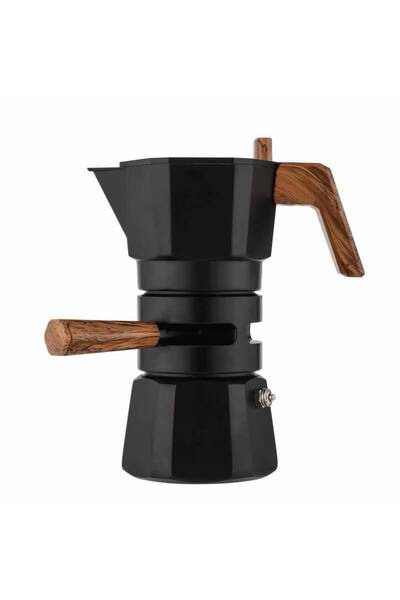YIGUNA 100 ml Ocak Üstü Espresso Makinesi Çift Vanalı Moka Pot