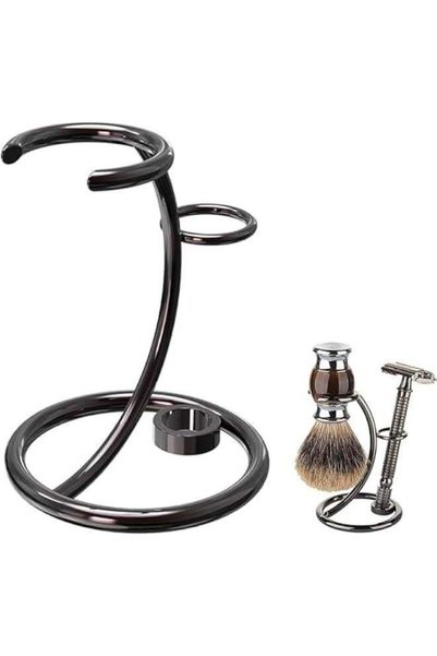 Generic Razor Holder Stainless Steel Razor Stand Shaving Brush Stand Travel S...