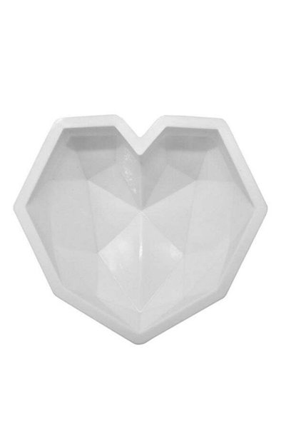 Generic 3D Bubbles Cloud Love Heart Shaped Mould White 7.87x7.87x1.97inch