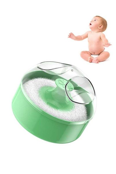 Generic Baby Powder Puff With Container, Empty Loose Powder Box Set, Large So...