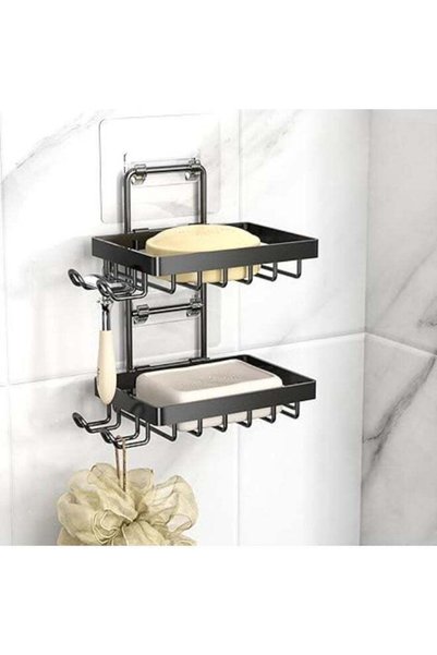 Generic Double Soap Bar Holder for Shower, No Drilling, 304 Stainless Steel, ...