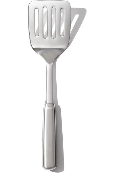 Generic OXO Steel Cooking Turner - Slotted Stainless Steel Spatula