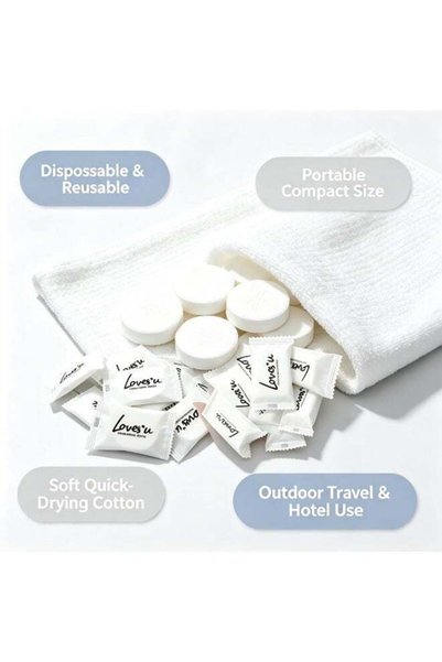 Generic Compressed Towel Tablets - Disposable, Portable, and Reusable Towels ...