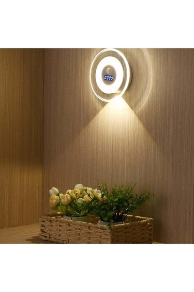 Generic Motion Sensor Night Light, LED Wall Lamp, Induction Light with Clock,...