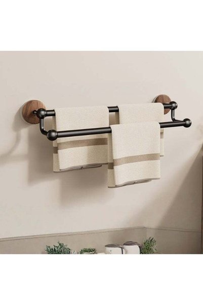 Generic No Drilling Towel Rack Foldable Towel Shelf Towel Bar Towel Holder fo...
