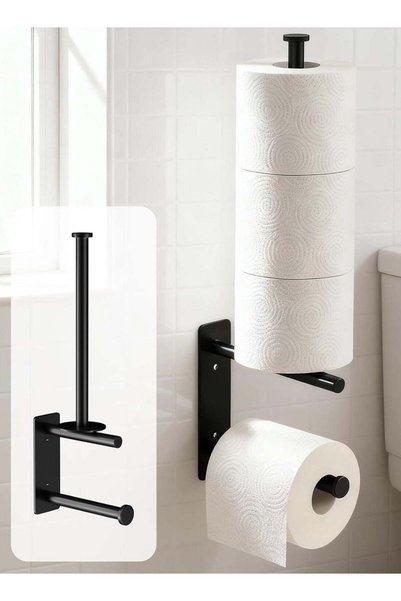 Generic Modern Bathroom Toilet Paper Holder - Wall Mounted Storage Roll Dispe...