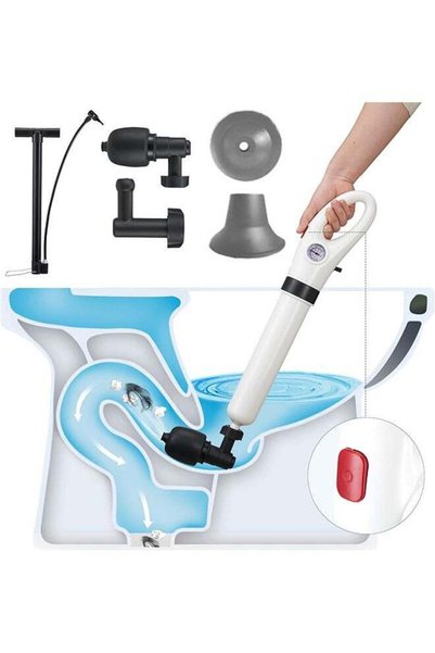 Generic Toilet Plunger, Electric Toilet Clog Remover Drain Unblocker, High Pr...
