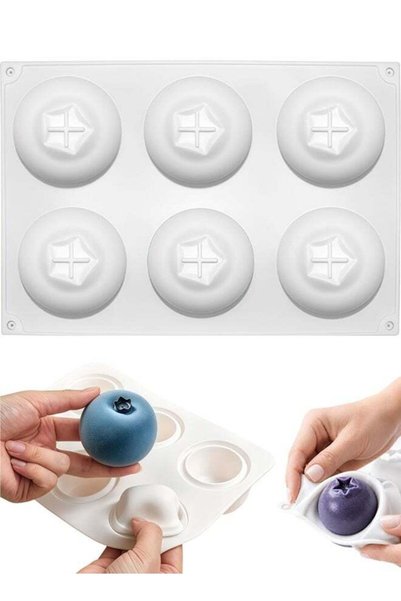 Generic 3D Blueberry Silicone Mold For Mousse Cake Pudding Ice Cream Baking D...