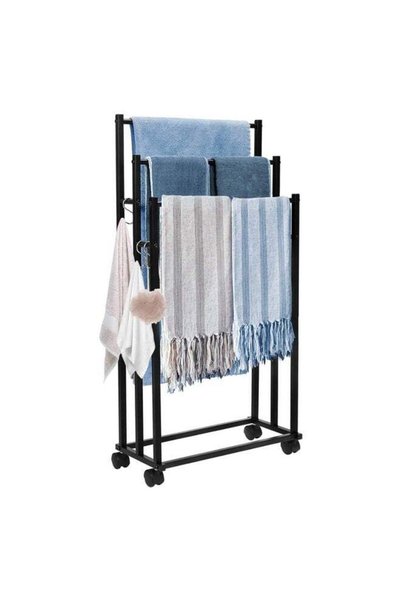 Generic Free Standing Towel Rack 3 Tier Stainless Steel Towel Bar for Lockabl...