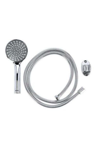 Generic 3-Piece Hand Shower Set Silver 1/2inch