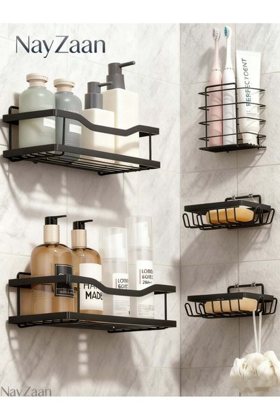 Generic Shower Caddy, Shower Shelves [5-Pack], Adhesive Shower Organizer No D...