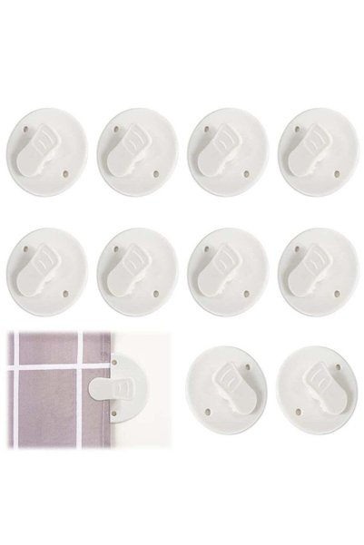 Generic Shower Splash Clips - 10 Pack Self Adhesive Curtain Holders, Windproo...