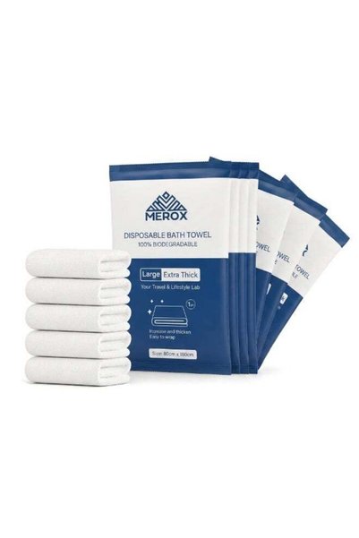 Generic MEROX Disposable Bath Towels, 30 Pcs Travel Towels 80 * 160cm, Soft N...