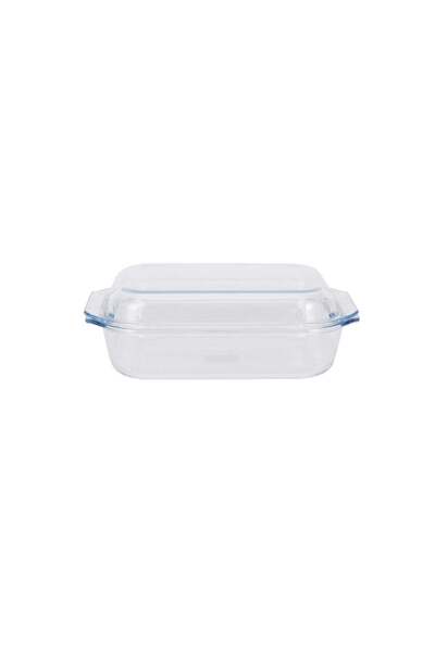 Generic Royalford 2.1 L Rectangular Glass Baking Dish with Lid, Casserole Tra...