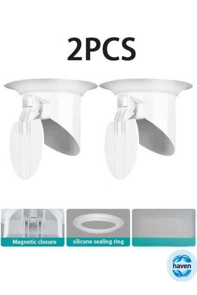 Generic 2PCS Sewer Pipe Seal Ring Sealing Cover,Preventer Silicone Odor Proof...