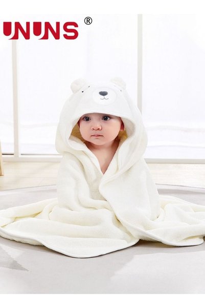 Generic Hooded Blanketm,3D Baby Polar Bear Hooded Towel With Unique Design Fo...