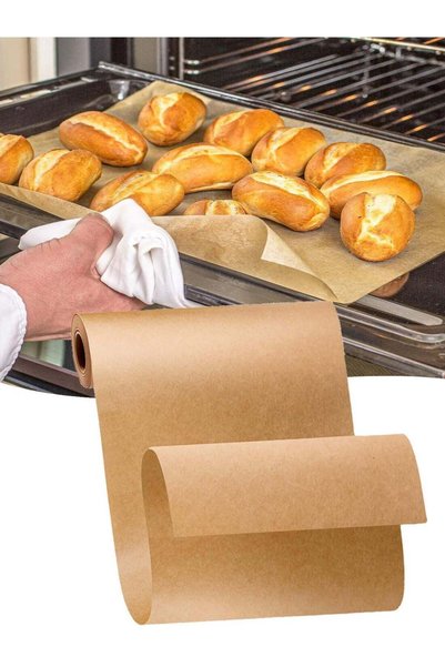 Generic Parchment Paper Roll, 12 inx 65 ft Unbleached Non-Stick Longer Brown ...