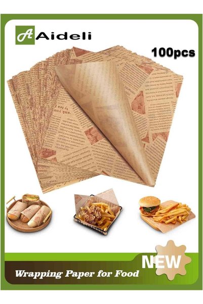 Generic 100PCS Baking Paper Sheets 38×28cm, Greaseproof Food Grade Parchment ...