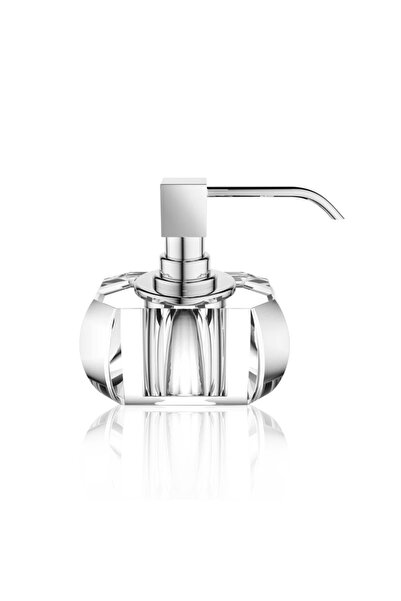 Decor Walther Kristall Liquid Soap Dispenser, Countertop - Chrome/Clear