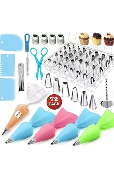 Generic 72 Pcs Cake Decorating Supplies Kits Decorating Sets Baking Supplies ...
