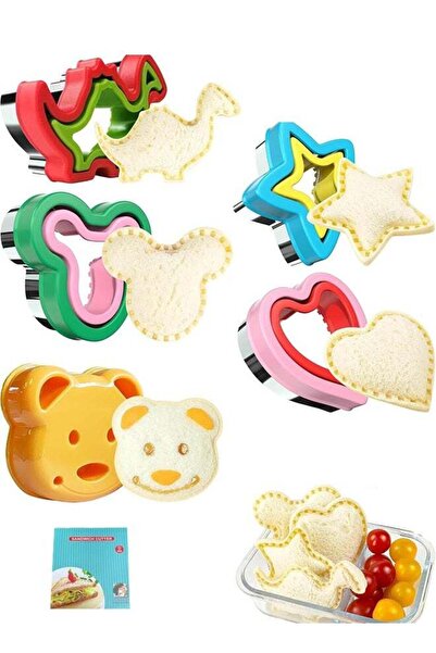 Generic 5 PCS Sandwich Cutter and Sealer, Sandwich Cutter for Kids, Decruster...