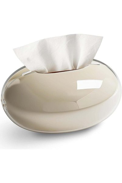 Generic Tissue Box Cover Large Round Tissue Box Holder with Non-Slip Base Dec...