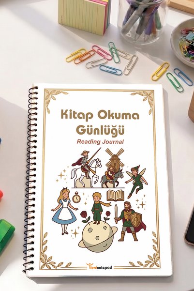 Tieni دفتر يوميات لقراءة الكتب، مقاس A5، 21×15 سم، مجلد حلزوني، دفتر تتبع القراءة للمدارس الابتدائية والإعدادية
