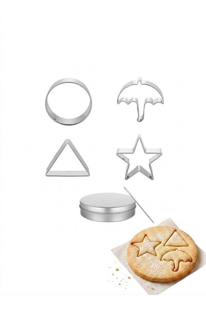 Generic 6 Pack Korean Candy Making Tools, Stainless Steel Cookie Cutters Bisc...