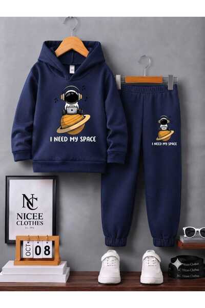NC Nicee Clothes SET DE TRENING PENTRU COPII UNISEX (IMPRIMAT CU ASTRONAUT CA...