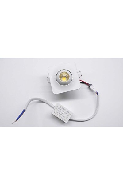 mucize Kare Kasa COB LED Spot / 3W Trafolu Gömme Sıva Altı Spot lamba