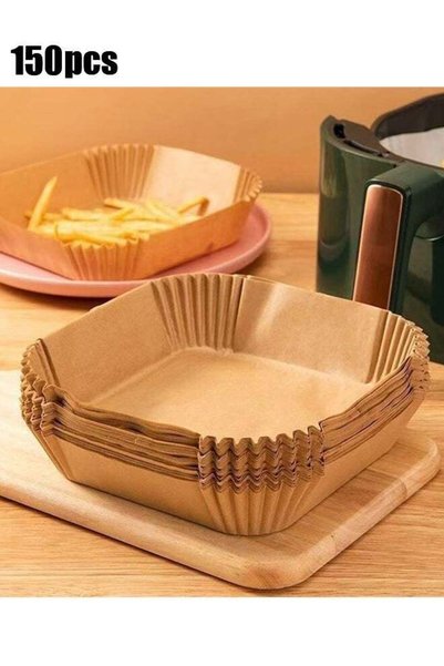 Generic Large 7.9 Inch 150 Pcs Air Fryer Disposable Paper Liners, Square Parc...