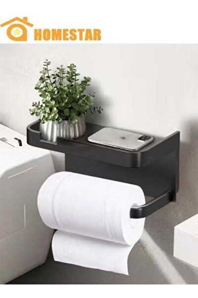 Generic Toilet Paper Holder Wall Mount, Bathroom Tissue Holder With Shelf, To...
