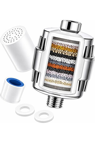 Generic 20-Stage Shower Filter for Hard Water – Removes Chlorine, Fluoride & ...