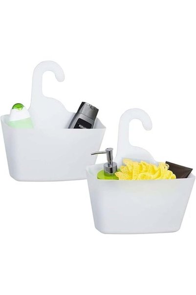 Generic Hanging Shower Basket, Multi Purpose Assembled Cabinets Wall Hanging ...