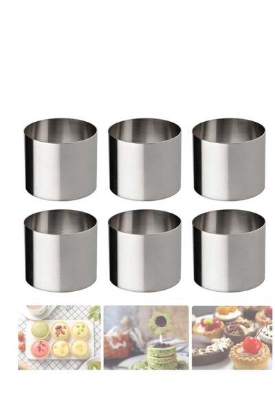 Generic Cake Rings Mold Stainless Steel Nonstick Tart Ring Round Ring Molds M...