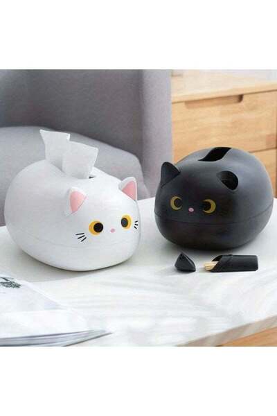 Generic 1pcs Adorable Cat-Shaped Tissue Box Suitable for Home Decor - Cute Ki...