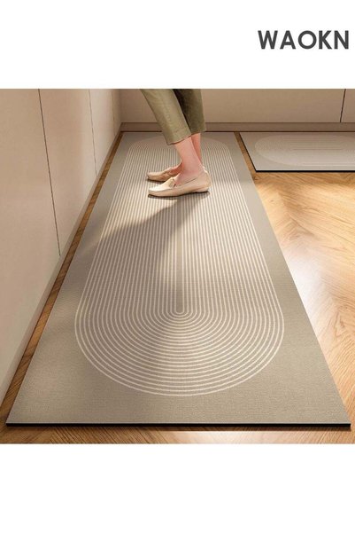 Generic Diatom Mud Bath Mat Set Bathroom Kitchen Rug Mat Extra Soft and Absor...