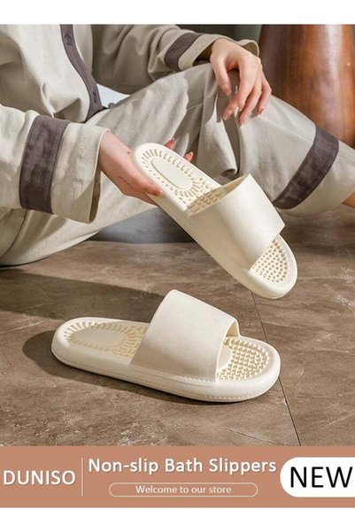 Generic Women's Slippers Non-slip Thick Sole Bath Slippers Memory Foam Shower...
