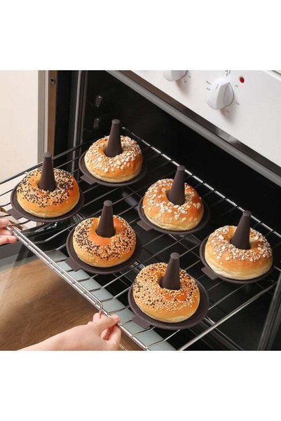 Generic 6-Piece Silicone Baking Molds Set, Food-Grade Donut Cake Mousse Puddi...