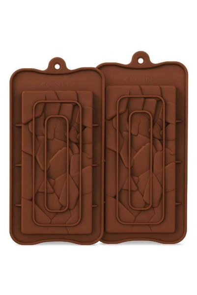 Generic Apart Silicone Chocolate Molds 2 Pieces Set – Non-Stick Flexible Reus...
