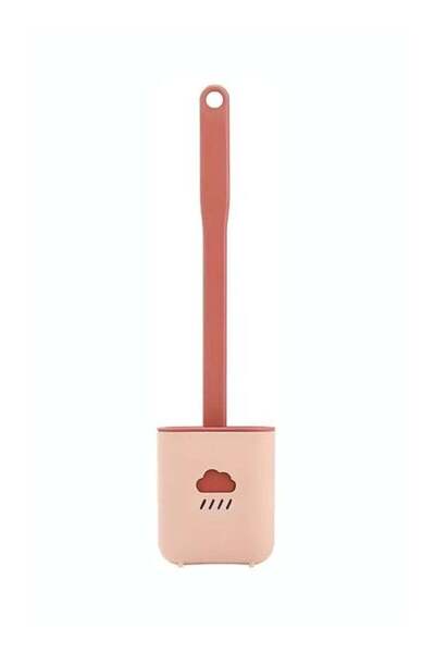 Generic Silicone Toilet Brush with Holder – Wall-Mount & Free-Standing, Hygie...