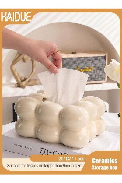 Generic Tissue Boxes in The Shape of Clouds, Paper Boxes in The Living Room a...